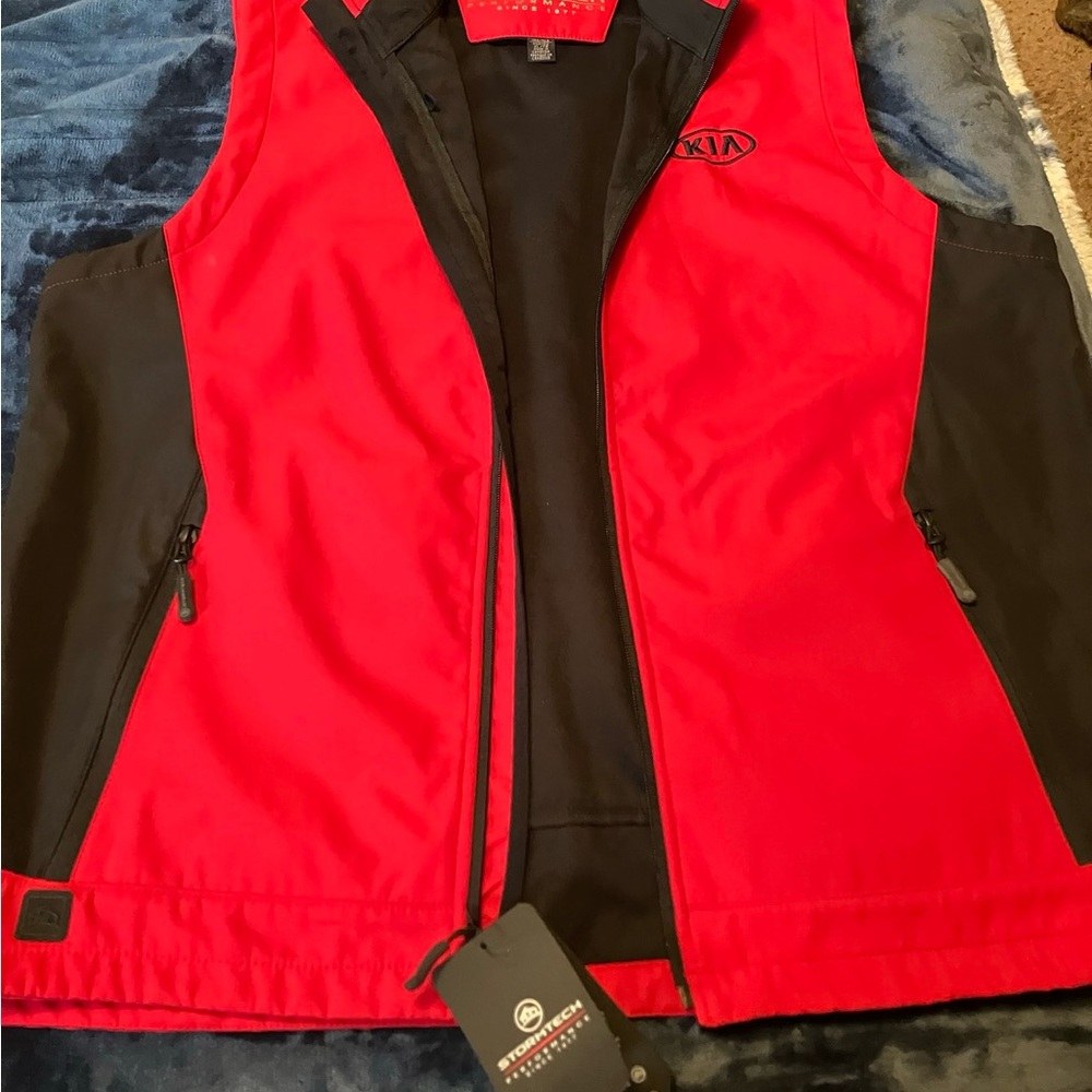 Stormtech Red Jacket with Black Accents